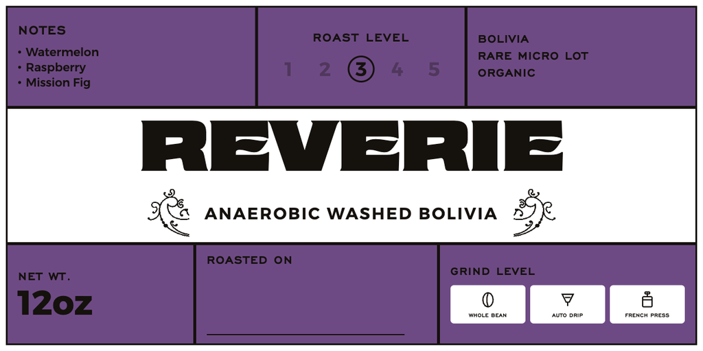 Bolivia Reverie label