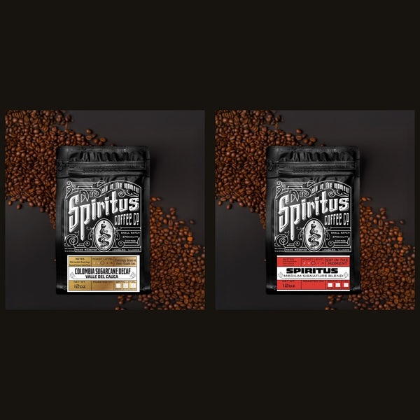 Decaf + Daily Driver Set, Sugarcane Decaf and Signature Blend bags