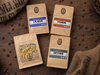 Spiritus Sampler — four 5 oz bags: Lilacia, Spiritus Signature Blend, Aether, and a featured single origin