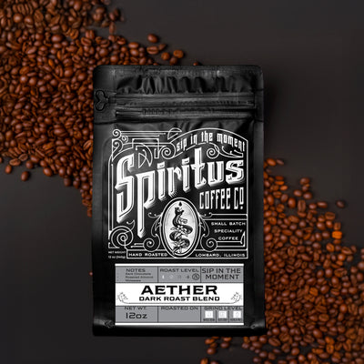 Aether Dark Roast - Bold Dark Roast Coffee Bag | Spiritus Coffee
