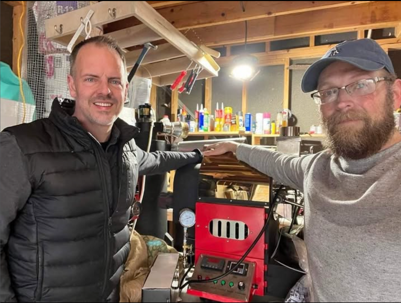 Jason Holman and Nick Bianco with original roaster