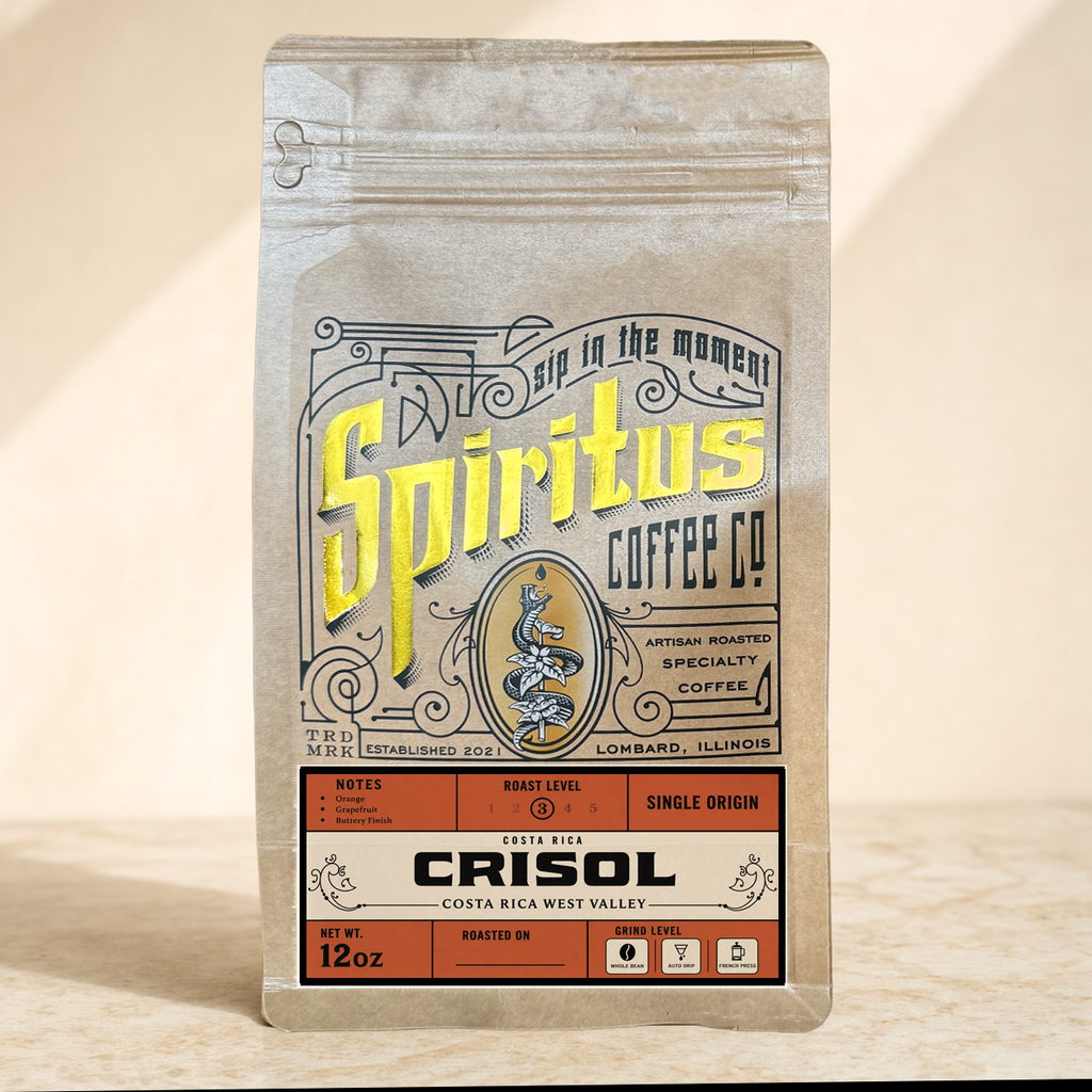 Costa Rica Crisol 12oz kraft bag, Spiritus Coffee Co.