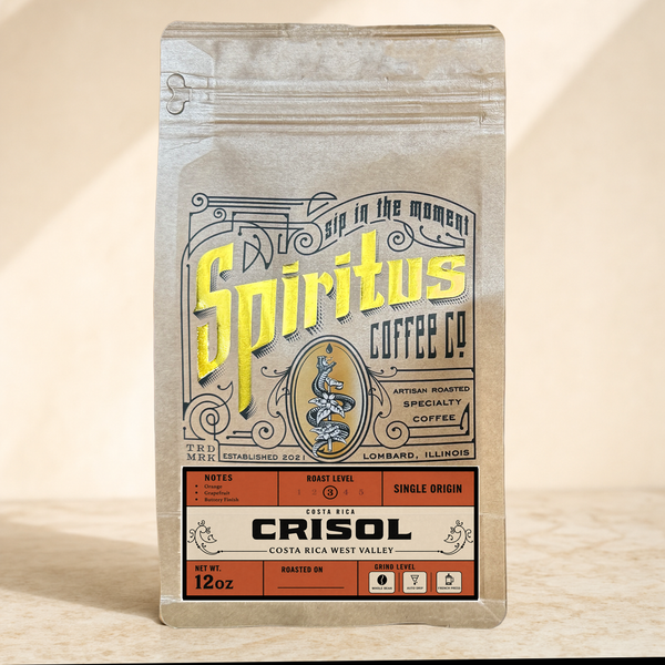 Costa Rica Crisol 12oz kraft bag, Spiritus Coffee Co.
